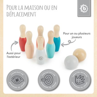 Jeu de quilles en bois | jeux exterieurs et sports | jouéclub Jeu de quilles en bois | jeux exterieurs et sports | jouéclub
