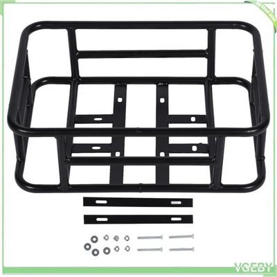 Panier Arrière De Vélo En Métal - Grande Capacité, Rangement, Noir, Marque Générique