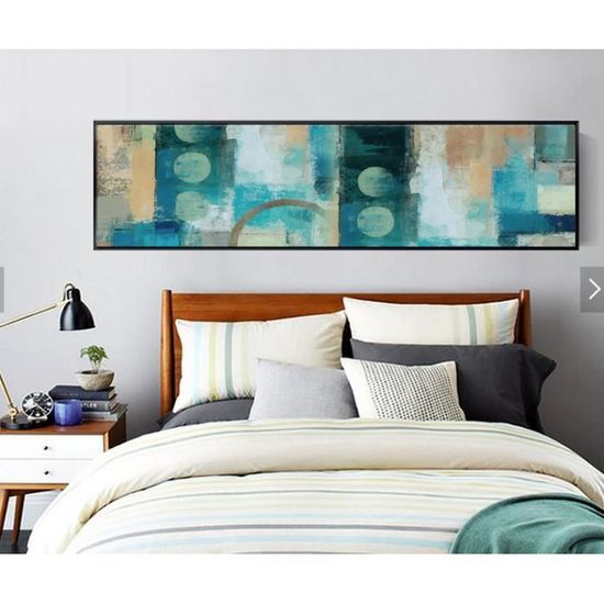Resume Couleur Bleu Vert Ronde Chambre Peinture Decoration Maison