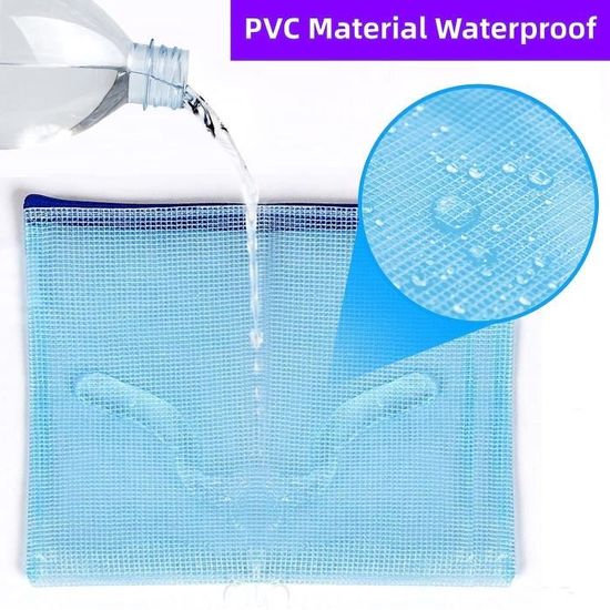 Pochette Plastique A4 A5 A6 Zippée – Lot De 15 Pochettes Zippées