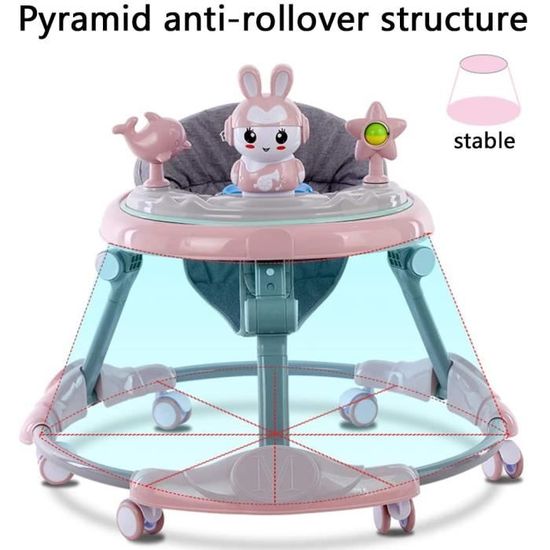 Trotteur roue on sale silencieuse