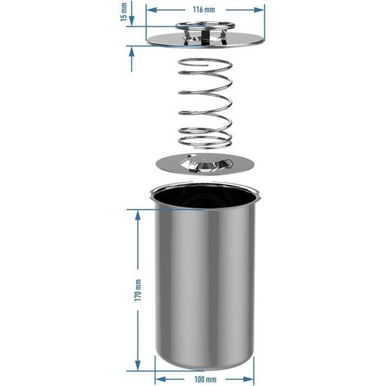 Presse à Jambon Cuiseur 1.5 Kg Browin Inox - Cuisson Pression à Chemise D'eau