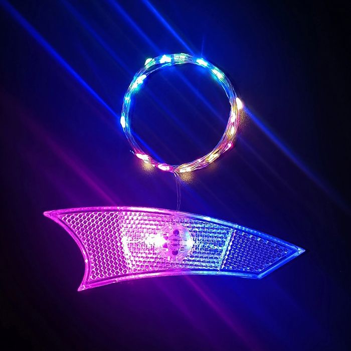 Éclairage LED étanche Pour Cadre De Vélo - Lumières LED Pour Roue De Vélo - Bande Lumineuse Décorative Pour Conduite De Nuit (rouge