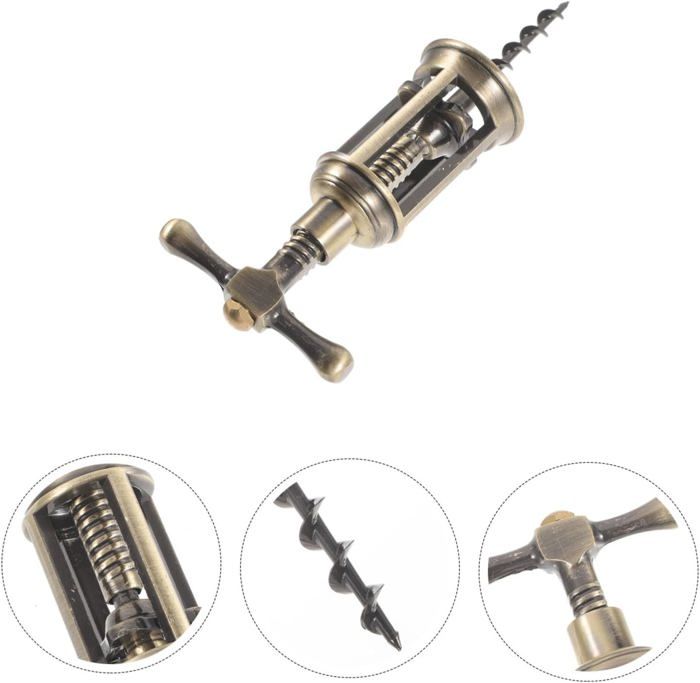 Pirouette Tire-Bouchon Professionnel Avec Coupe-Capsule - Ouvre-Bouteille Vin Et Champagne Pour Serveur