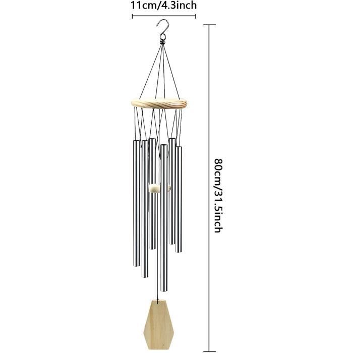 Carillon à vent en tubes de 60 mm de diamètre Sound Circle