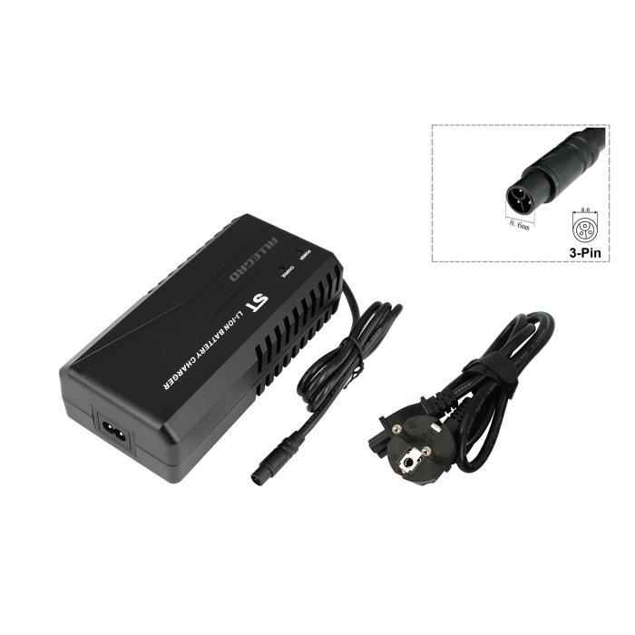 Chargeur batterie velo electrique 36v 5 broches top