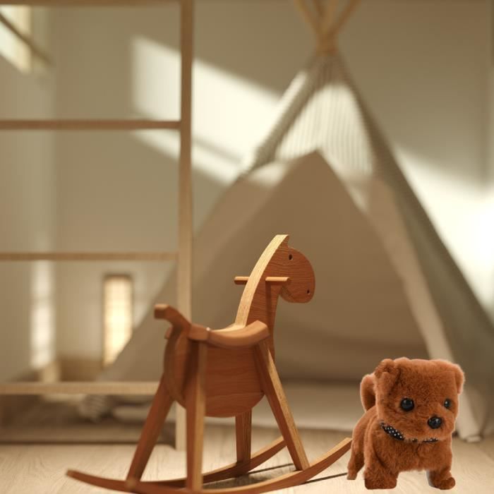Chiot Interactif En Peluche Robot - Marche, Queue Remue, Set De Toilettage - Jouet éducatif Enfant 3-6 Ans