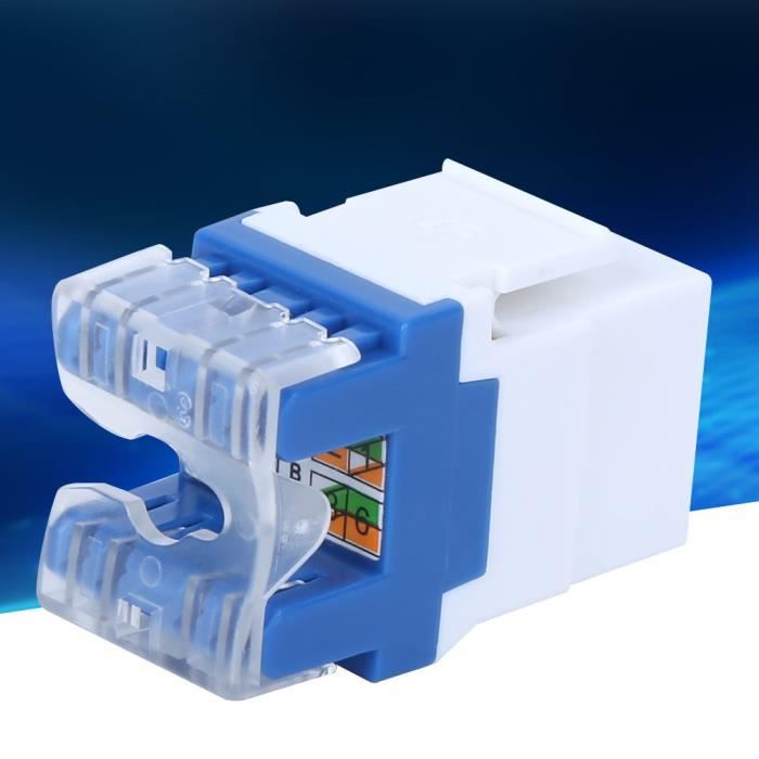 EJ.life Module RJ45 Module 3 pièces RJ45-180 ° pour prise Keystone Jack ...