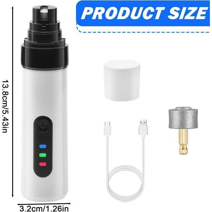 Coupe-ongles électrique Oria Pour Chiens Et Chats - Lime Rechargeable, Silencieux (neuf)
