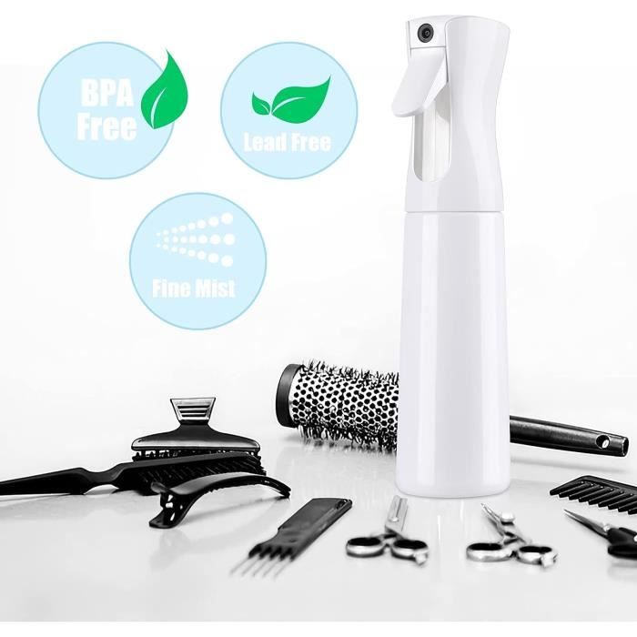 Creamify Vaporisateur Cheveux 300ml - Réutilisable Spray Vide Bouteille  Brumisateur Cheveux Pulvérisateur de Brume Ultrafine