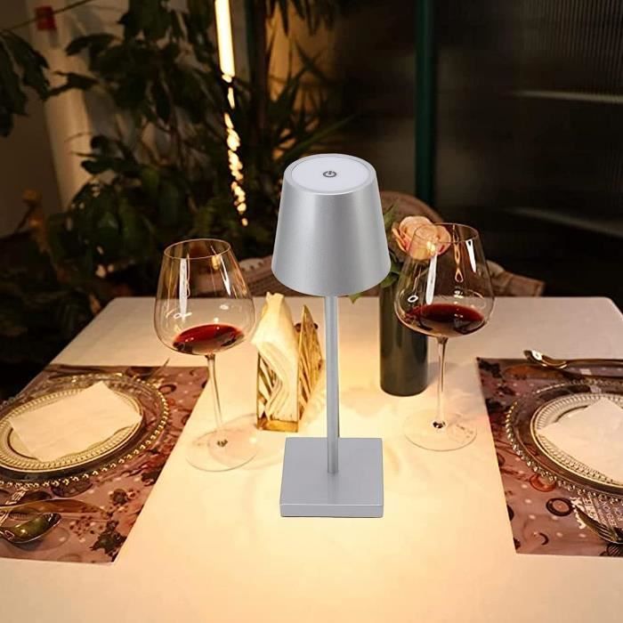 Lampe sans fil, Led rechargeable, Lampe de table de restaurant & hôtel
