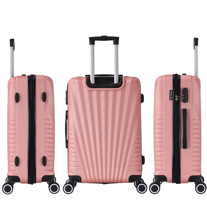 LOT DE 4 valises rigides à roulettes Easy Roll Trolley Bagage à main