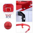 Mini Jeux de Basket Ball Kit Jouet Intérieur Extérieur - Panier de Basket + Panneau + Basket-ball avec Pompe à Air pour enfants-2