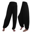 Pantalon de sarouel de danse de sport de yoga doux décontracté en coton décontracté élastique pour femme m31921-2