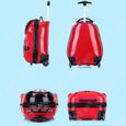TD® Valise trolley pour enfants hommes et femmes bagages de dessin animé étanche petite valise coccinelle résistante à l'usure-2