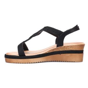 sandales compensées la modeuse