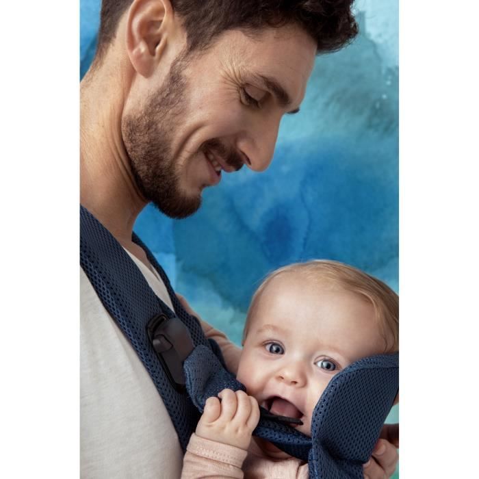 BABYBJORN Porte b b One Air Mesh Bleu fonc Cdiscount