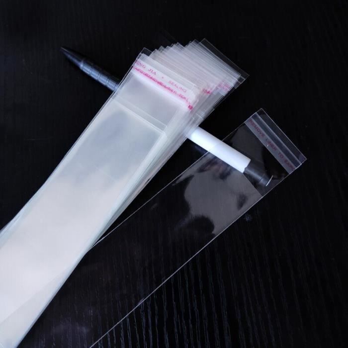 Pochettes en plastique transparentes auto-adhésives