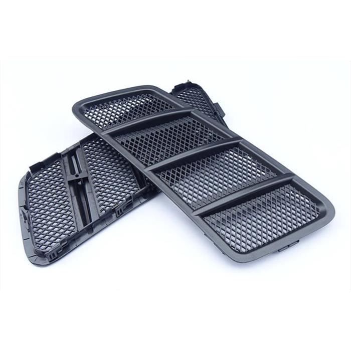 Garnitures De Capot Voiture – 2 Pièces En Plastique ABS Noir Universel – Pour Améliorer Le Refroidissement Et Le Style - 2