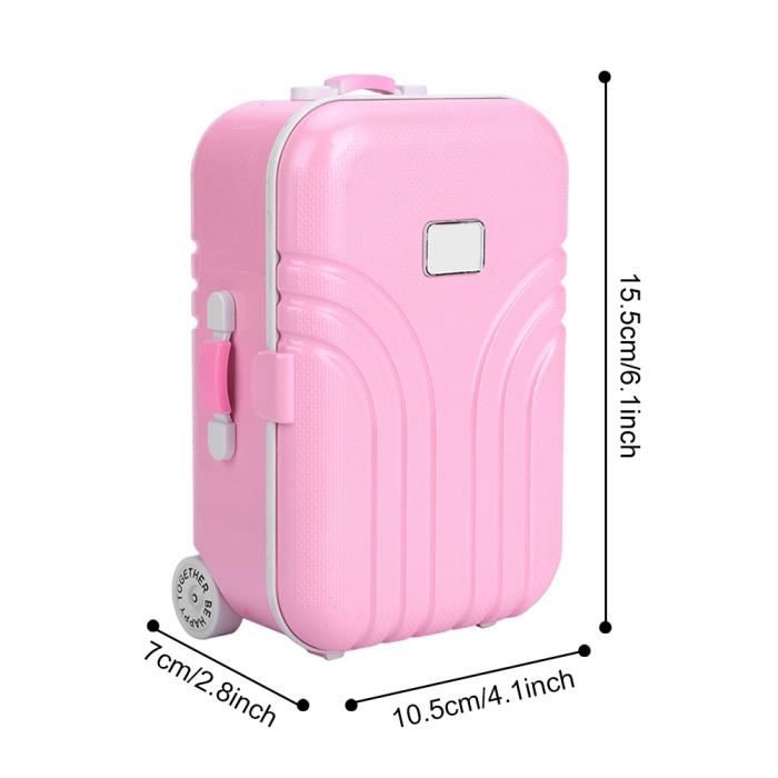 Bébé valise jouet mignon valise à roulettes en plastique mini