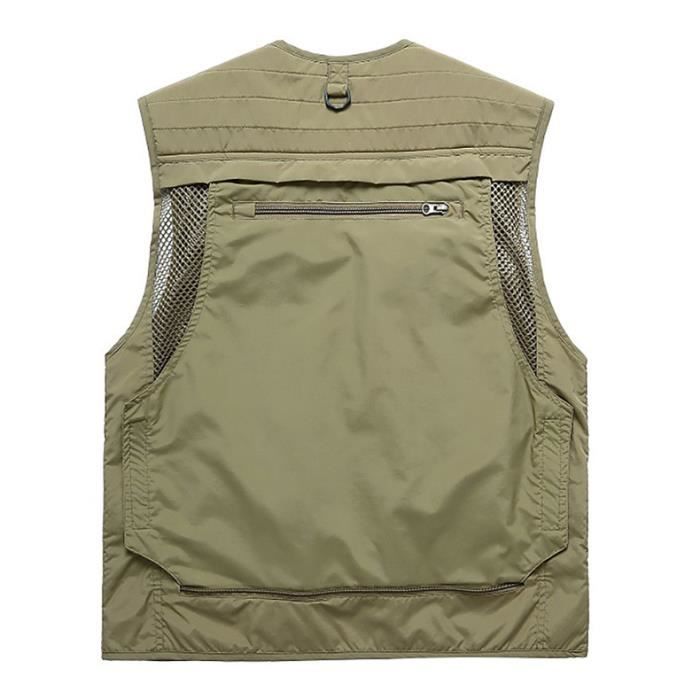 Gilet sans manche homme marron sale