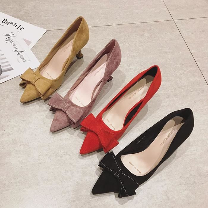 Escarpin noir nubuck 2025