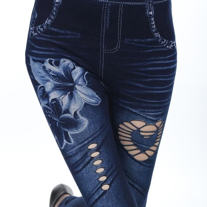 Jean legging femme on sale taille haute