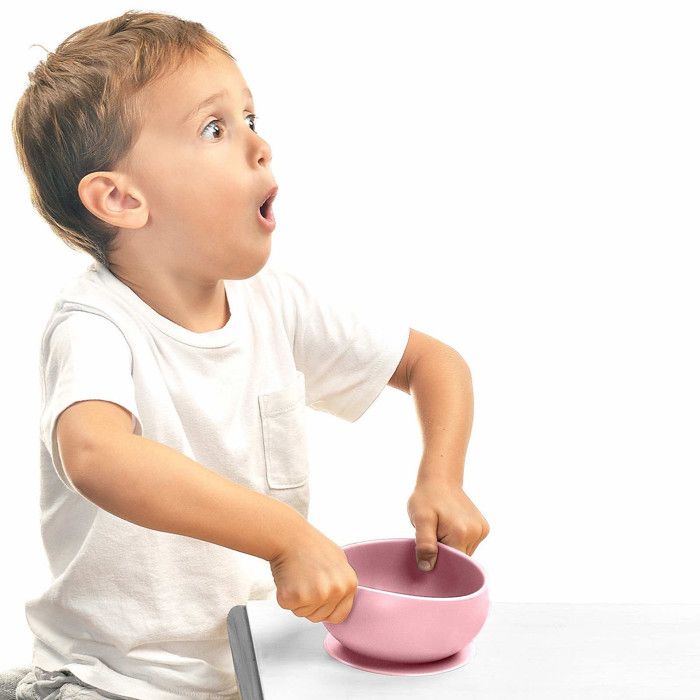 Assiette/Bol à Ventouse Avec Couvercle Pour Bébé - Neuf Multicolore