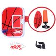 Mini Jeux de Basket Ball Kit Jouet Intérieur Extérieur - Panier de Basket + Panneau + Basket-ball avec Pompe à Air pour enfants-3