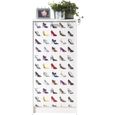 Meuble à Chaussures Blanc 7 Tablettes 21 paires - Chaussures couleur 200 - L 58.4 x l 36.1 x H 121.6 cm-3