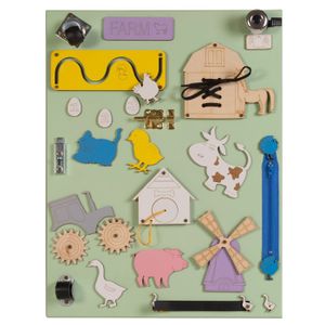 WOONEKY Tableau D'Activités Lumineux LED Pour Bébé - Jouet Éducatif Montessori Sensoriel, Interrupteurs & Sons Pour Tout-Petit