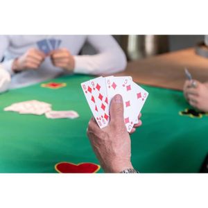 Acheter Tapis Jeu de Cartes Poker Rouge (60x100) - Offline