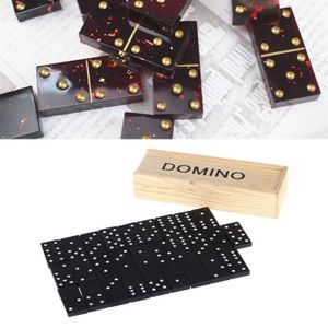 Présentoir à dominos en bois de manguier brun Dominos - 5 x 14 x 11 cm