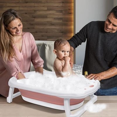 Baignoire Pliable Bébé Coussin De Baignoire Bébé Antidérapant - Support Pour Nouveau-né 0-12 Mois, Lavable, Portable Accessoire Bébé 0-12 Mois