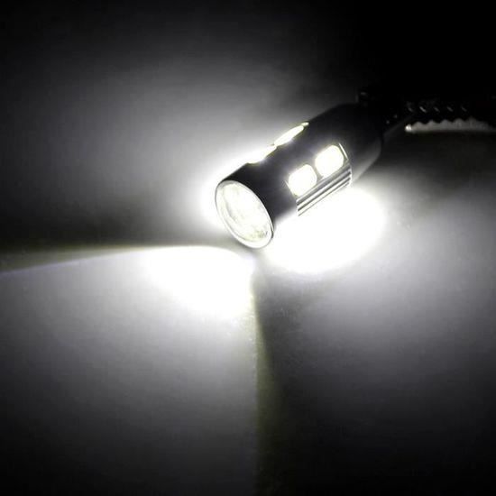 2Pcs T10 W5W 194 10- LED feux de position cote lumiere Lampe ampoule SMD  5630 12V feux arrière de freinage Liseuse LED voiture de - Cdiscount Auto