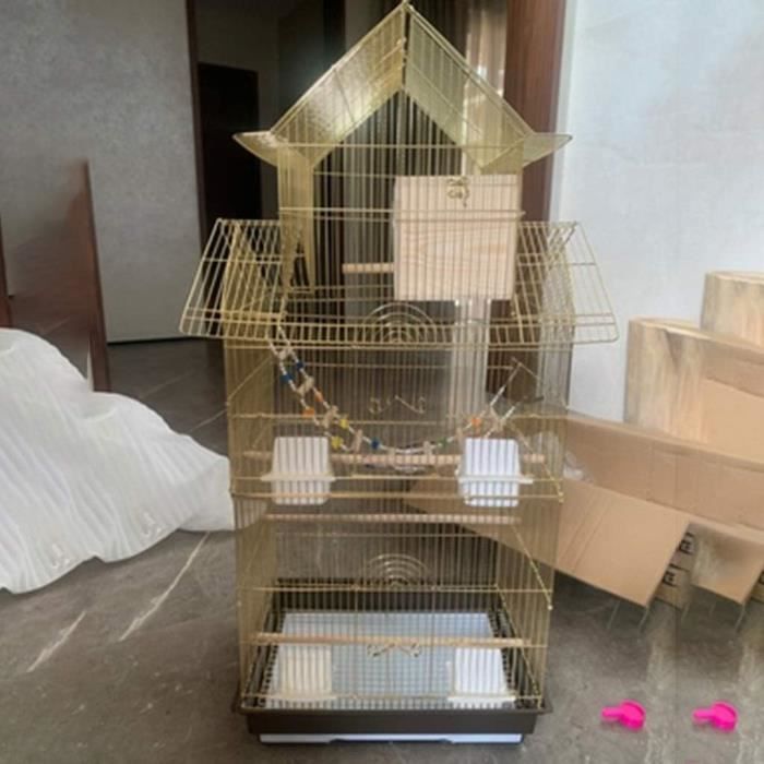 Cages à Oiseaux Cages à Oiseaux Cage à Perroquet doré Décoration
