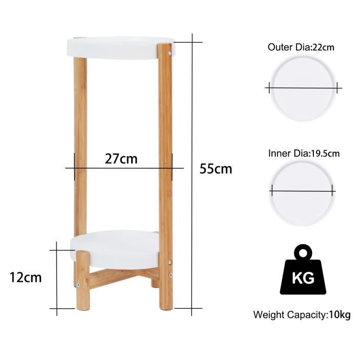 2 Supports Plantes En Bambou Rubberneck | Réglables Hauteur/Largeur
