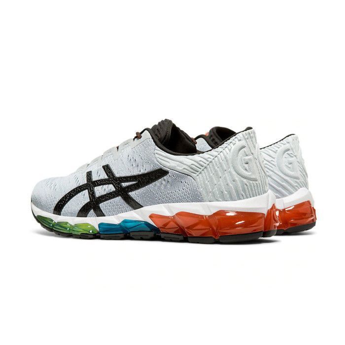 Basket Asics GEL QUANTUM 360 5 JACQUARD Gris Noir Rouge Bleu