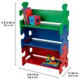 KidKraft - Bibliothèque en bois Puzzle Primaire pour Enfant avec 3 Étagères-4
