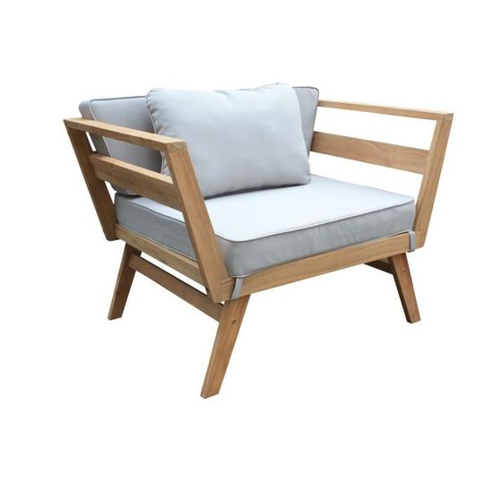 Salon De Jardin En Bois D Eucalyptus Fsc 4 Personnes Ezeis Achat