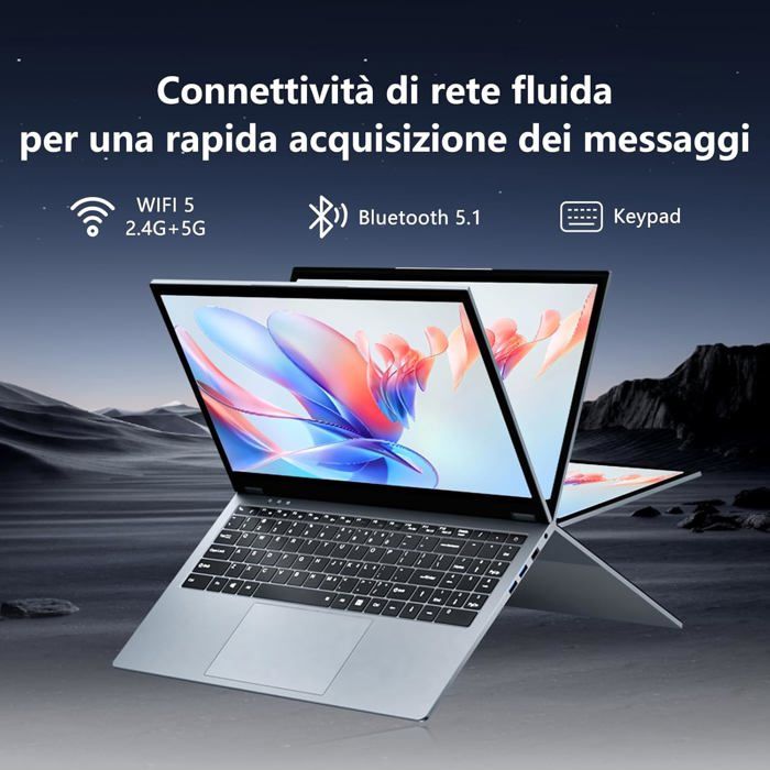 Ordinateur Portable Ninkear 2 En 1 YBOOK 15 Le Meilleur Cadeau De Noël AMD ™ Ryzen 3 3200U 16 Go DDR4 + 512 Go SSD 15,6 Pouces Retournement à 360 Degrés