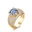 Bague De Mariage Pour Femme Taille 55 18k Jaune Plaque Or Anneau