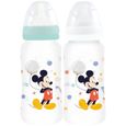 Lot de 2 biberons THERMOBABY MICKEY COOL - 360ml - Anti coliques - Débit 3 positions-0