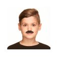 Fausse moustache noire pour enfant - Accessoire de déguisement - Mario, gangster, policier - adhésive-0