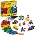 LEGO - LEGO 11014 Classic Briques et Roues - Jeu de Construction avec Voiture, Train, Bus, Robot pour Enfant de 4 Ans et +-0