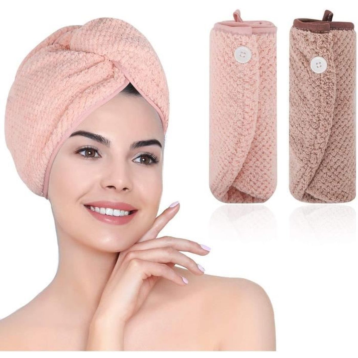 Spænde Mikroprocessor For pokker Serviette Microfibre Cheveux, Cheveux Serviette Microfibre avec Bouton pour Cheveux Bouclés pour Un Séchage Rapide des Cheveux - Cdiscount Au quotidien Spænde Mikroprocessor For pokker Serviette Microfibre Cheveux, Cheveux Serviette Microfibre avec Bouton pour Cheveux Bouclés pour Un Séchage Rapide des Cheveux - Cdiscount Au quotidien