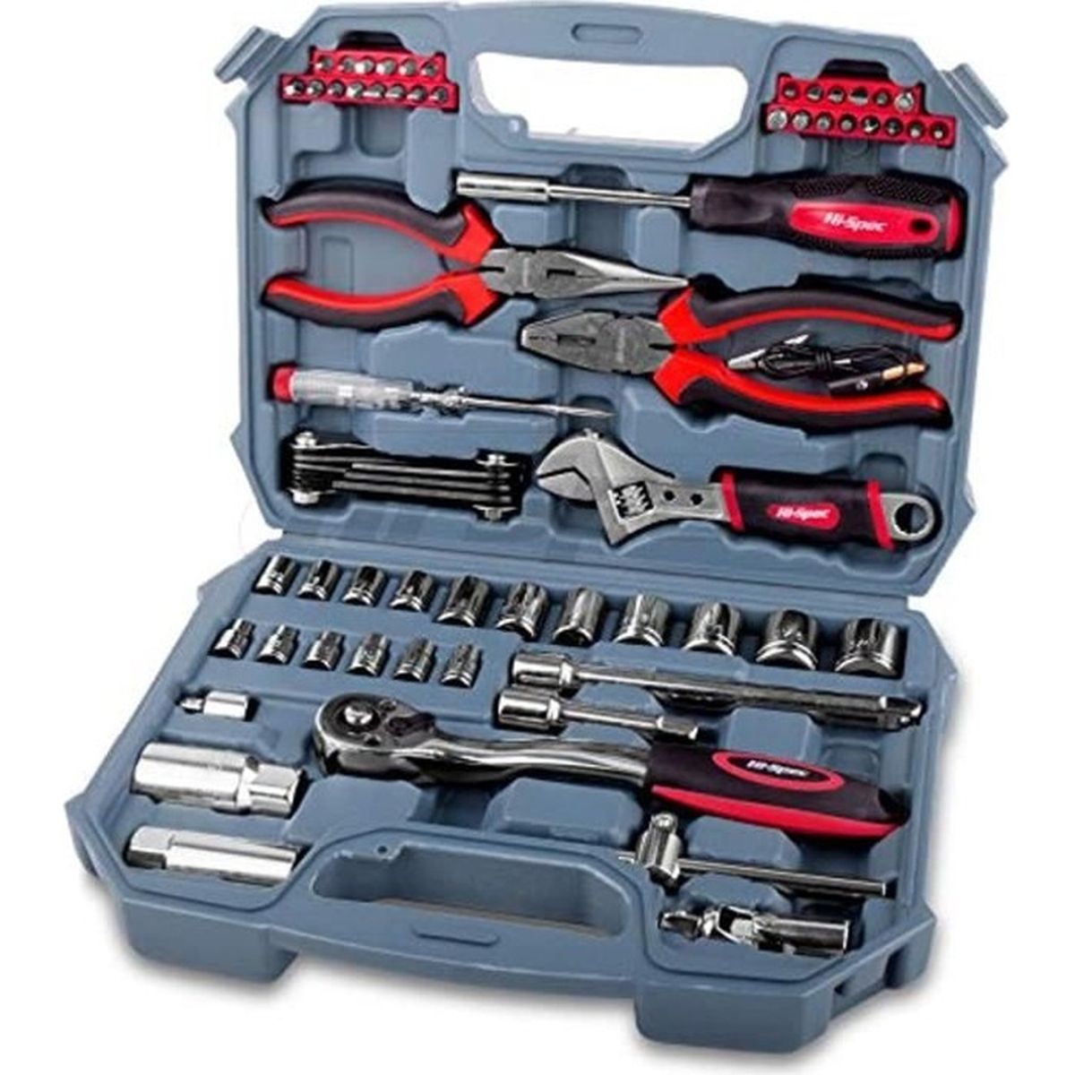 Caisse à Outil, HiSpec 67 pièces Outillage Mécanique Auto, Coffret à