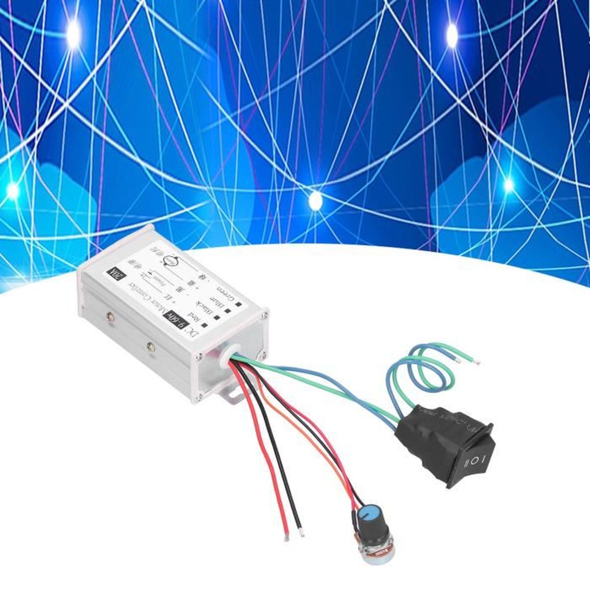 Contrôleur De Rotation Moteur CC BYERZ - Module Relais Avant/arrière, 6-40V, 20A, Couplage Optocoupleur, Faible Consommation, Pour Bricolage électronique