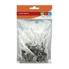 GRAINE CREATIVE Mèches à bougie - DTM - 50 mèches - Hauteur 70mm - Mixte - Blanc