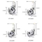 Shipenophy serrure à cylindre Serrure à came en alliage de Zinc pour boîte aux lettres, boîte à bricolage serrure 16mm/0,63 pouces